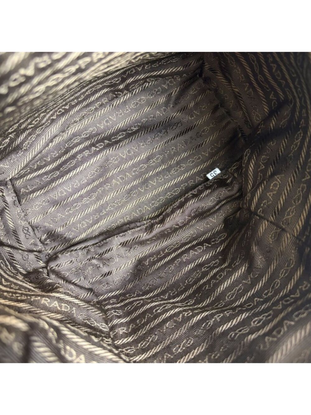 Prada Triangle Logo Drawstring Backpack Tessuto - Picture 11 of 12